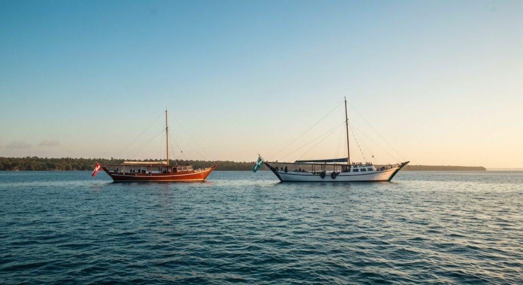 phinisi charter cancellation policy guide — Photorealistic editorial travel photograph relevant to: The exact-match plan